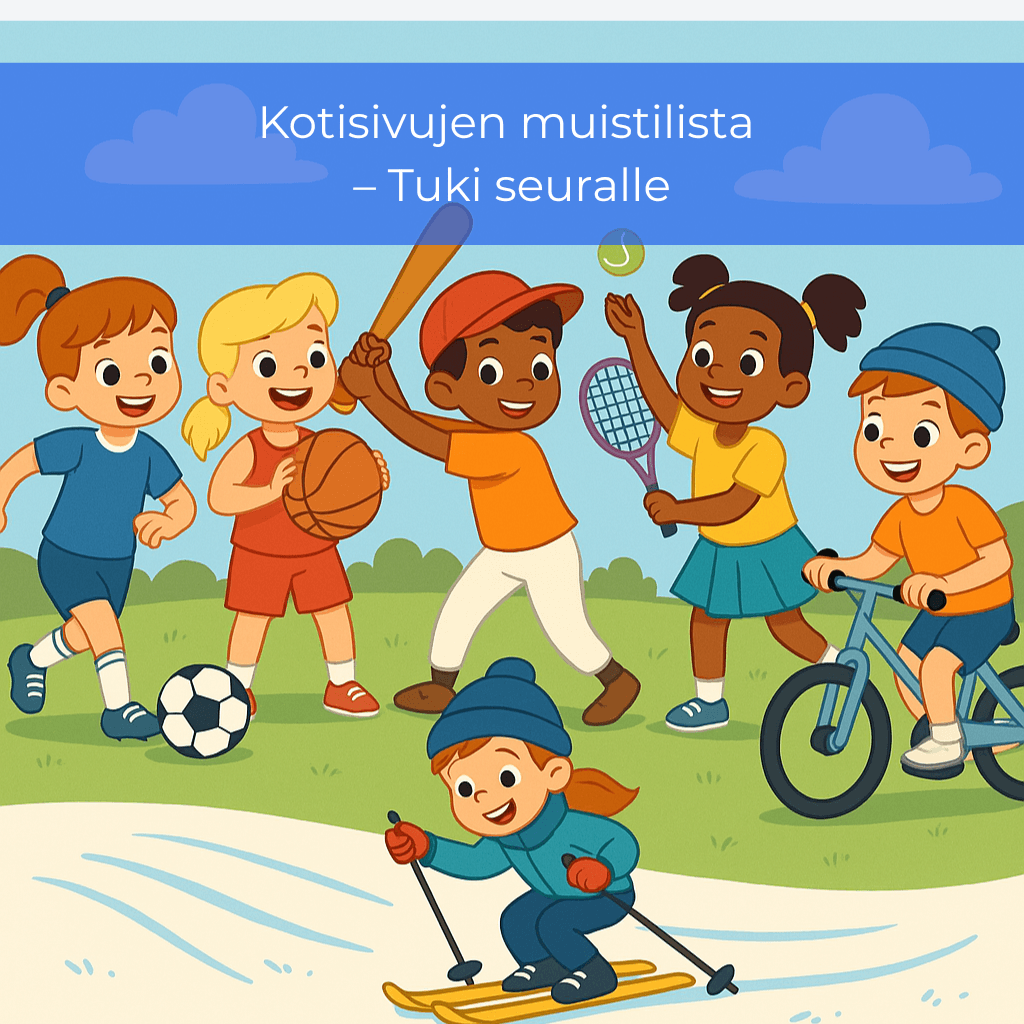 Kotisivujen muistilista – opas uutta sivustoa suunnittelevalle - Tuki seuralle
